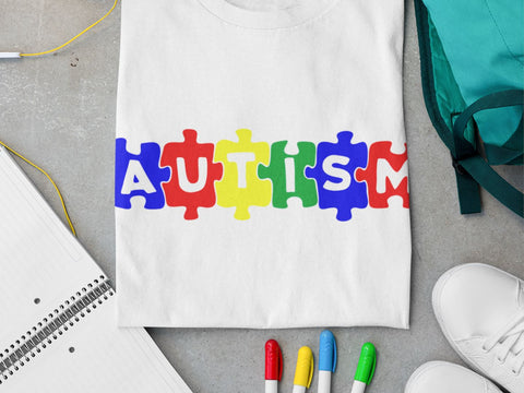 Autism Puzzle Logo SVG SVG CreativeStudioTM 