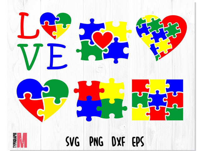 Autism Puzzle SVG Bundle SVG CreativeStudioTM 