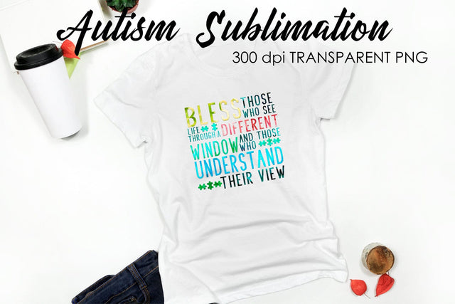 Autism Quotes Sublimation | T-Shirt Design | Autism Awareness Sublimation Sublimation Fly Design 
