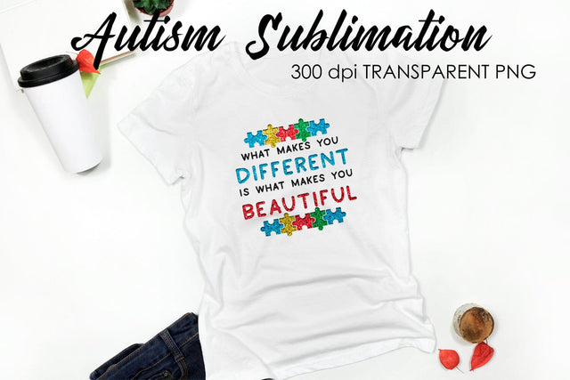 Autism Quotes Sublimation | T-Shirt Design | Autism Awareness Sublimation Sublimation Fly Design 