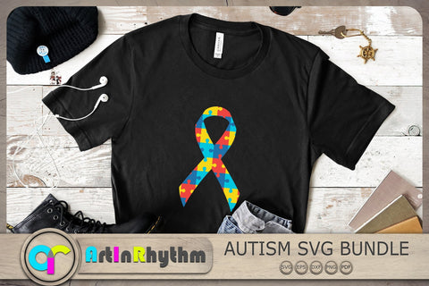 Autism Ribbon Svg, Autism Awareness Svg, Autism Svg, Ribbon Svg SVG Artinrhythm shop 