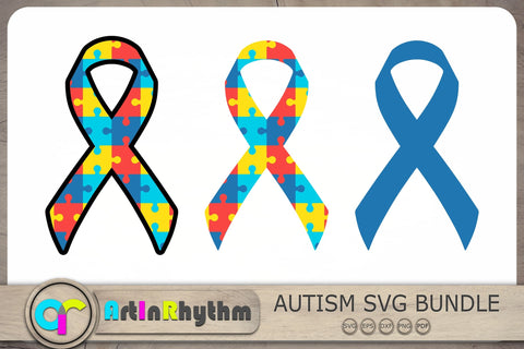 Autism Ribbon Svg, Autism Awareness Svg, Autism Svg, Ribbon Svg SVG Artinrhythm shop 