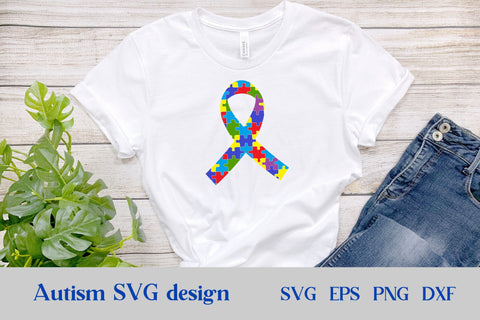 Autism ribbon SVG | Autism puzzle SVG SVG Svetana Studio 