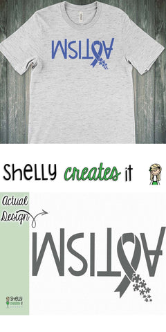 Autism, see the world differently design SVG Shelly Creates IT 