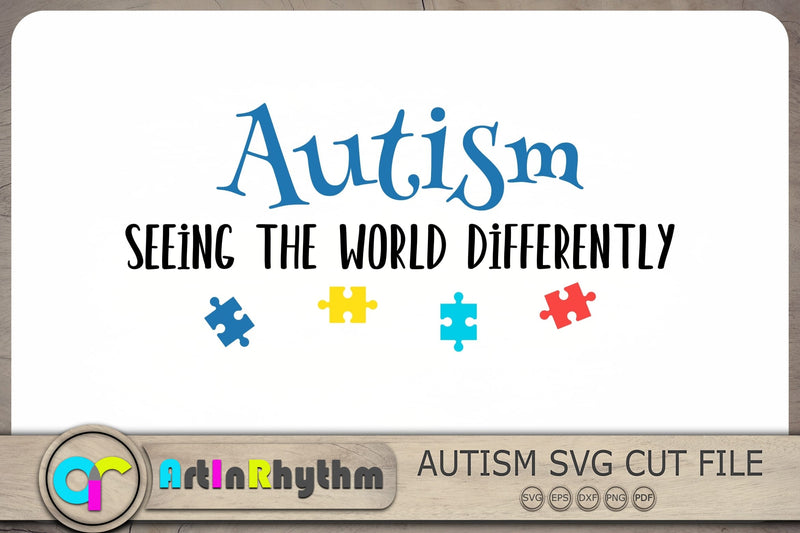 Autism Seeing the world differently Svg, Autism Svg, Autism Awareness ...