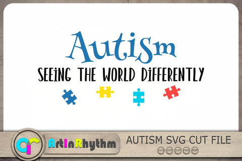 Autism Seeing the world differently Svg, Autism Svg, Autism Awareness Svg SVG Artinrhythm shop 