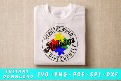 Autism Seeing The World Differently SVG SVG HappyDesignStudio 