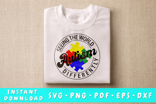 Autism Seeing The World Differently SVG SVG HappyDesignStudio 