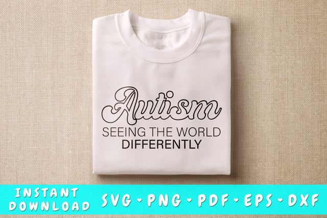 Autism Seeing The World Differently SVG SVG HappyDesignStudio 