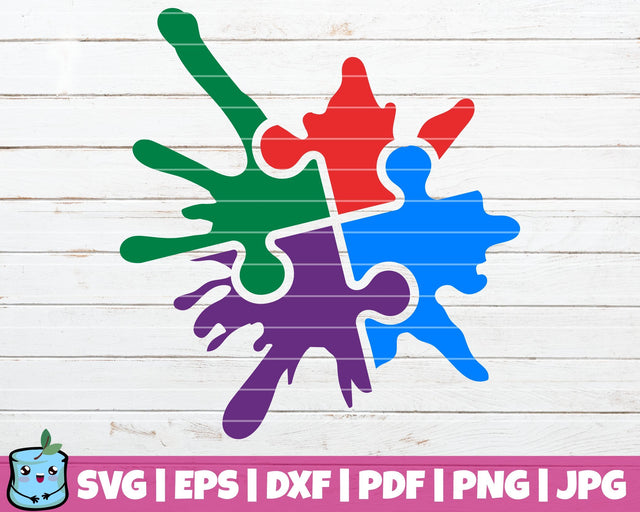 Autism Splash SVG MintyMarshmallows 