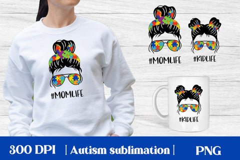 Autism sublimation | Autism mom PNG Sublimation Svetana Studio 