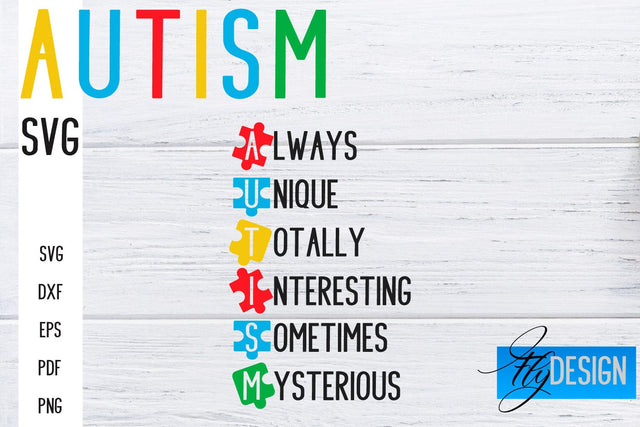 Autism SVG | Autism Quotes SVG | Autism Awareness SVG Fly Design 