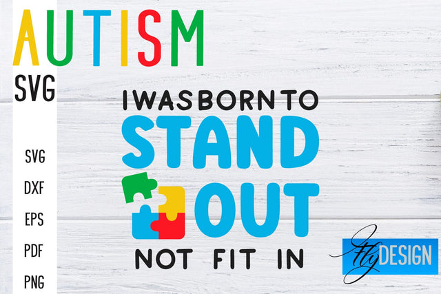Autism SVG | Autism Quotes SVG | Autism Awareness SVG Fly Design 