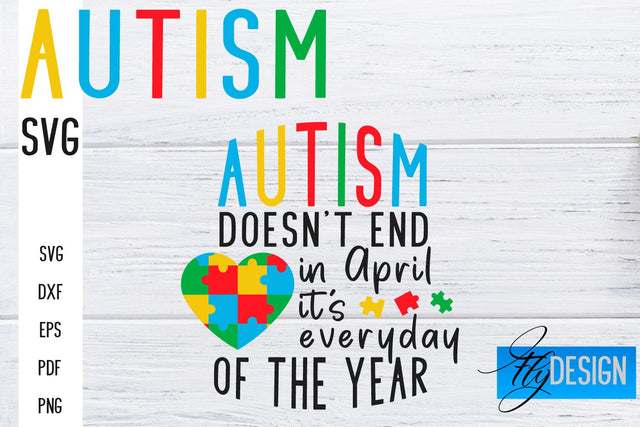 Autism SVG | Autism Quotes SVG | Autism Awareness SVG Fly Design 