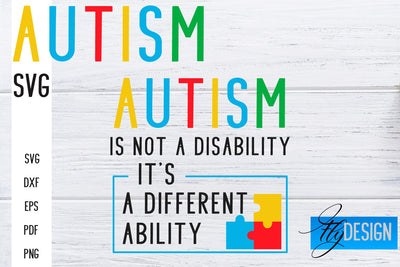 Autism SVG | Autism Quotes SVG | Autism Awareness SVG Fly Design 