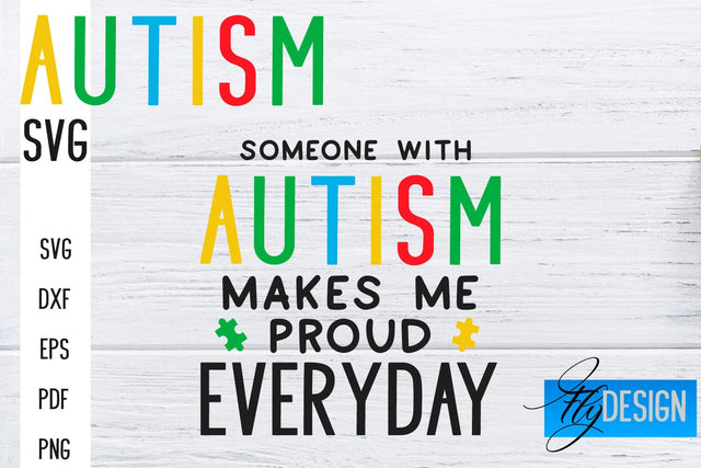 Autism SVG | Autism Quotes SVG | Autism Awareness SVG Fly Design 
