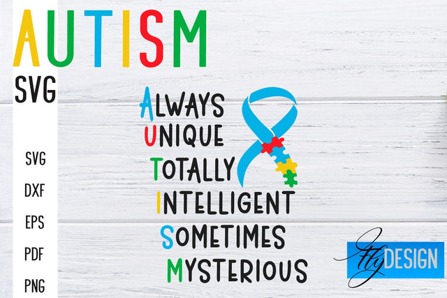 Autism SVG | Autism Quotes SVG | Autism Awareness SVG Fly Design 