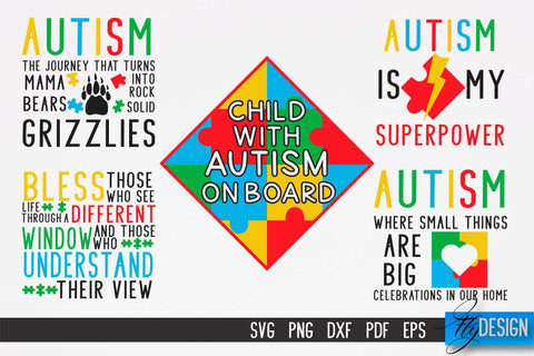 Autism SVG | Autism Quotes SVG | Autism Awareness v.1 SVG Fly Design 
