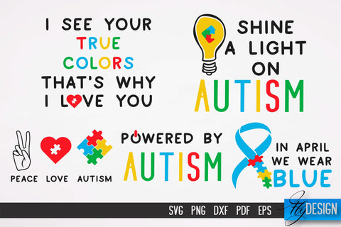 Autism SVG | Autism Quotes SVG | Autism Awareness v.2 SVG Fly Design 