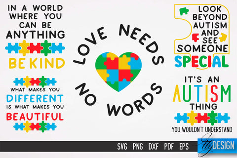 Autism SVG | Autism Quotes SVG | Autism Awareness v.2 SVG Fly Design 