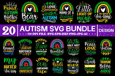 Autism Svg Bundle, Autism Awareness Svg, Autism Quote Svg, Au-Some Svg, Autism Mom Svg, SVG designmaster24 