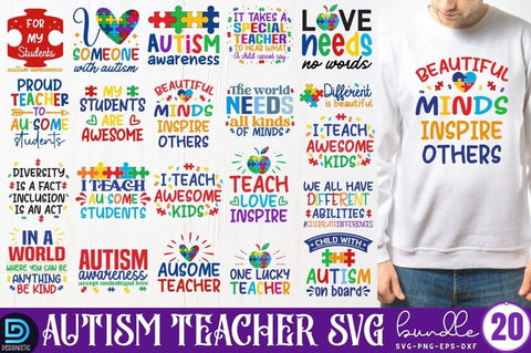 Autism Svg Bundle, Autism Awareness Svg Bundle SVG DESIGNISTIC 