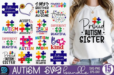 Autism Svg Bundle, Autism Awareness Svg Bundle SVG DESIGNISTIC 