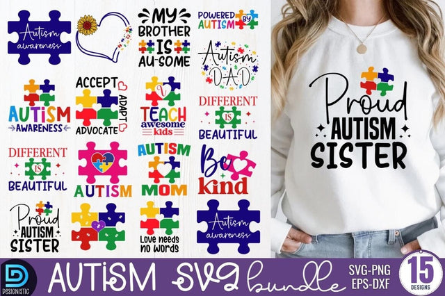 Autism Svg Bundle, Autism Awareness Svg Bundle SVG DESIGNISTIC 