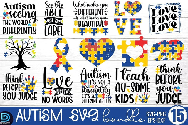 Autism Svg Bundle, Autism Awareness Svg Bundle SVG DESIGNISTIC 