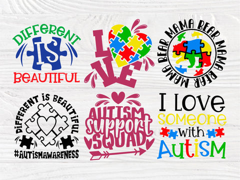 Autism SVG Bundle, Autism Awareness Svg Cut Files SVG TonisArtStudio 