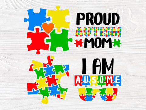 Autism SVG Bundle, Autism Svg, Autism Awareness Svg, Autism Love Svg, Autism Mom Svg, Proud Autism Pack, Cut Files, Cricut, Silhouette, PNG SVG TonisArtStudio 