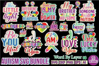 Autism Svg Bundle SVG Cut File SVG DesignPlante 503 