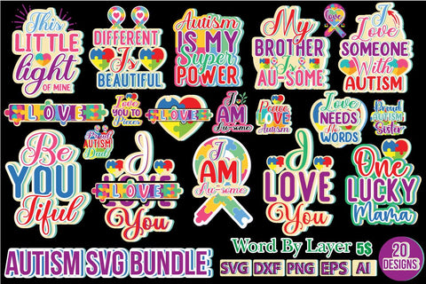 Autism Svg Bundle SVG Cut File SVG DesignPlante 503 