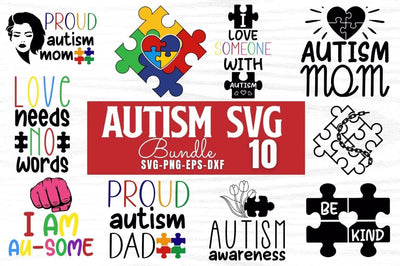 Autism Svg Bundle SVG DESIGNISTIC 