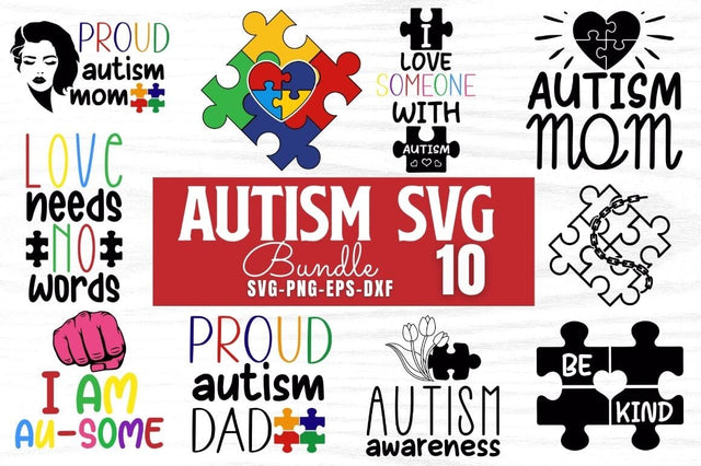 Autism Svg Bundle SVG DESIGNISTIC 
