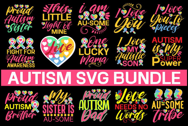 Autism Svg Bundle SVG designmaster24 
