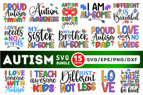 Autism SVG Bundle SVG Regulrcrative 