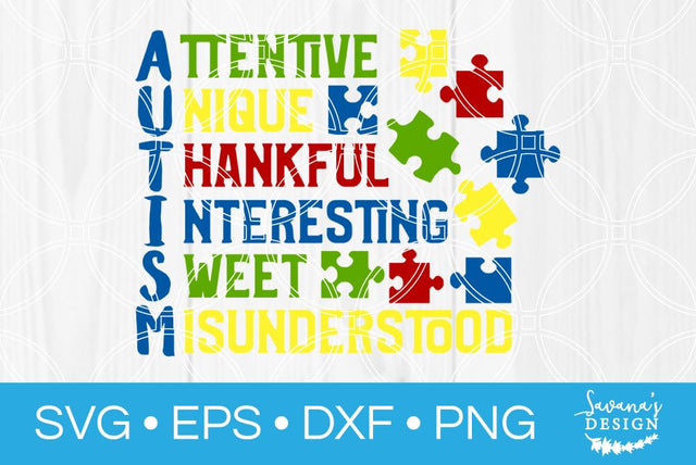 Autism SVG SavanasDesign 