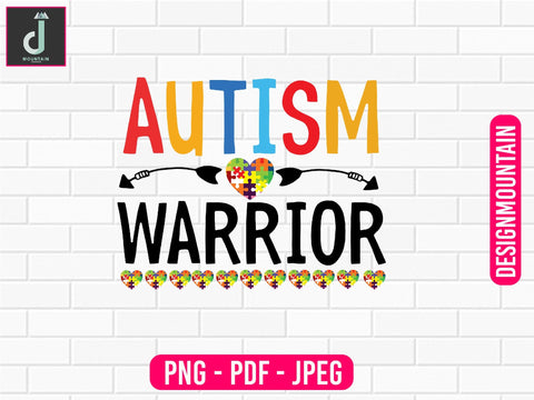 Autism Warrior png, Autism Awareness Png, Austim Png, Austim Bundle design Sublimation Alihossainbd 