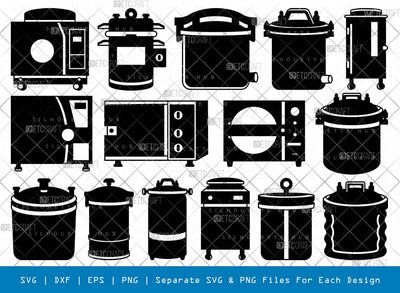 Autoclave Machine Silhouette Svg Cricut Cut Files Png Bundle, SB01040 SVG ETC Craft 