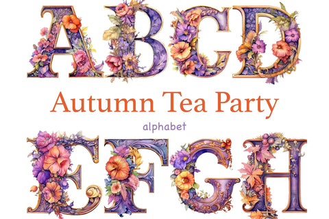 Autumn Alphabet Bundle | Halloween Letters SVG GlamArtZhanna 