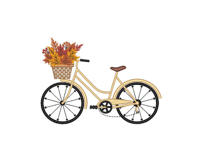 Autumn Bicycle Machine Embroidery Design Embroidery/Applique DESIGNS Nino Nadaraia 
