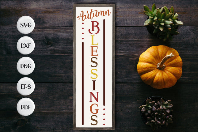 Autumn Blessings - Fall Porch Sign SVG SVG CraftLabSVG 