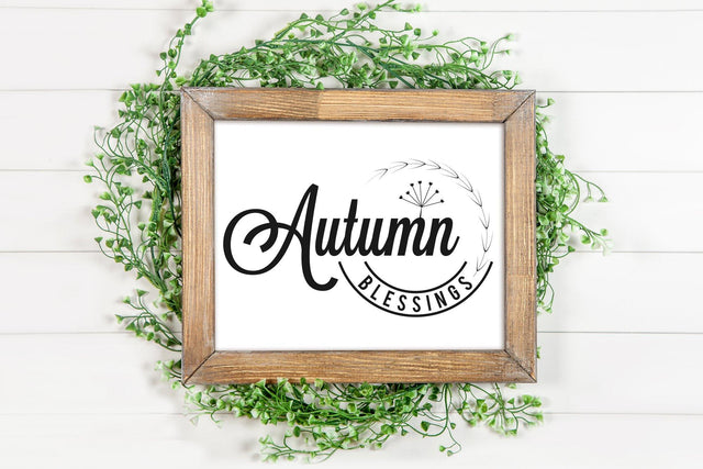 Autumn Blessings Sign SVG PNG SVG futivesvg 