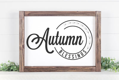 Autumn Blessings Sign SVG PNG SVG futivesvg 