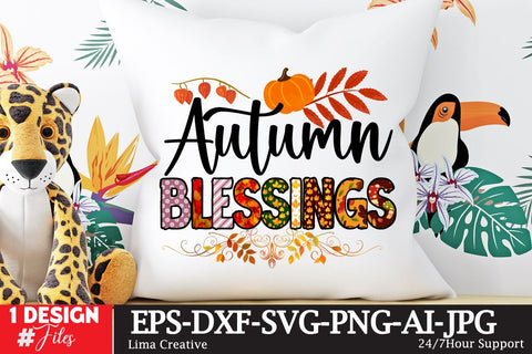 Autumn Blessings Sublimation PNG Sublimation Insomnia Std 