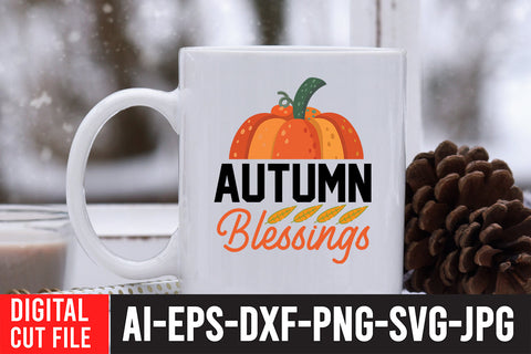 Autumn Blessings SVG Cut File SVG BlackCatsMedia 