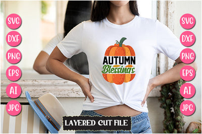 Autumn Blessings SVG Cut File SVG Newmockups 