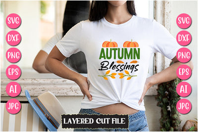 Autumn Blessings SVG Cut File SVG Newmockups 