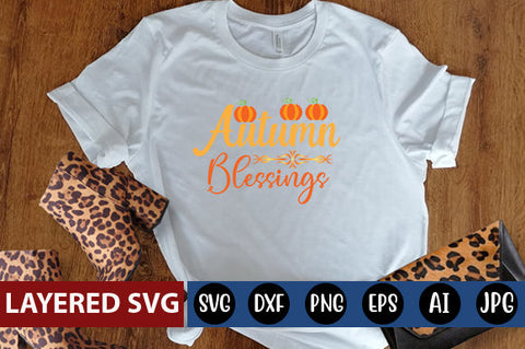 Autumn Blessings SVG cute file SVG Blessedprint 